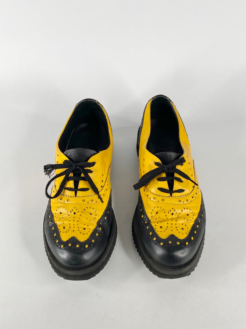 Banana Republic Black & Yellow Brogues - EU37.5