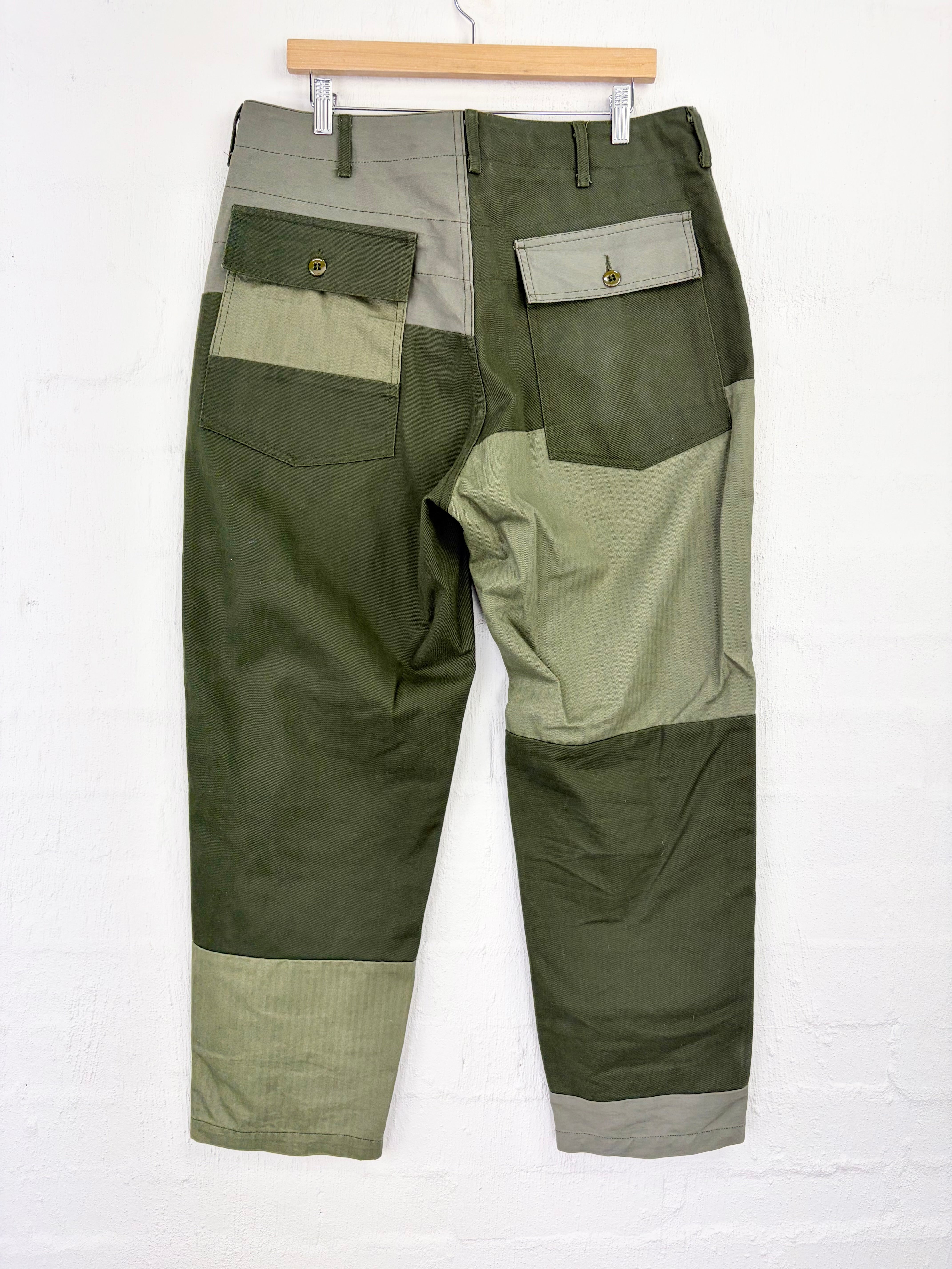Engineered Garments NY Green FW19 Patchwork Suit - M/L