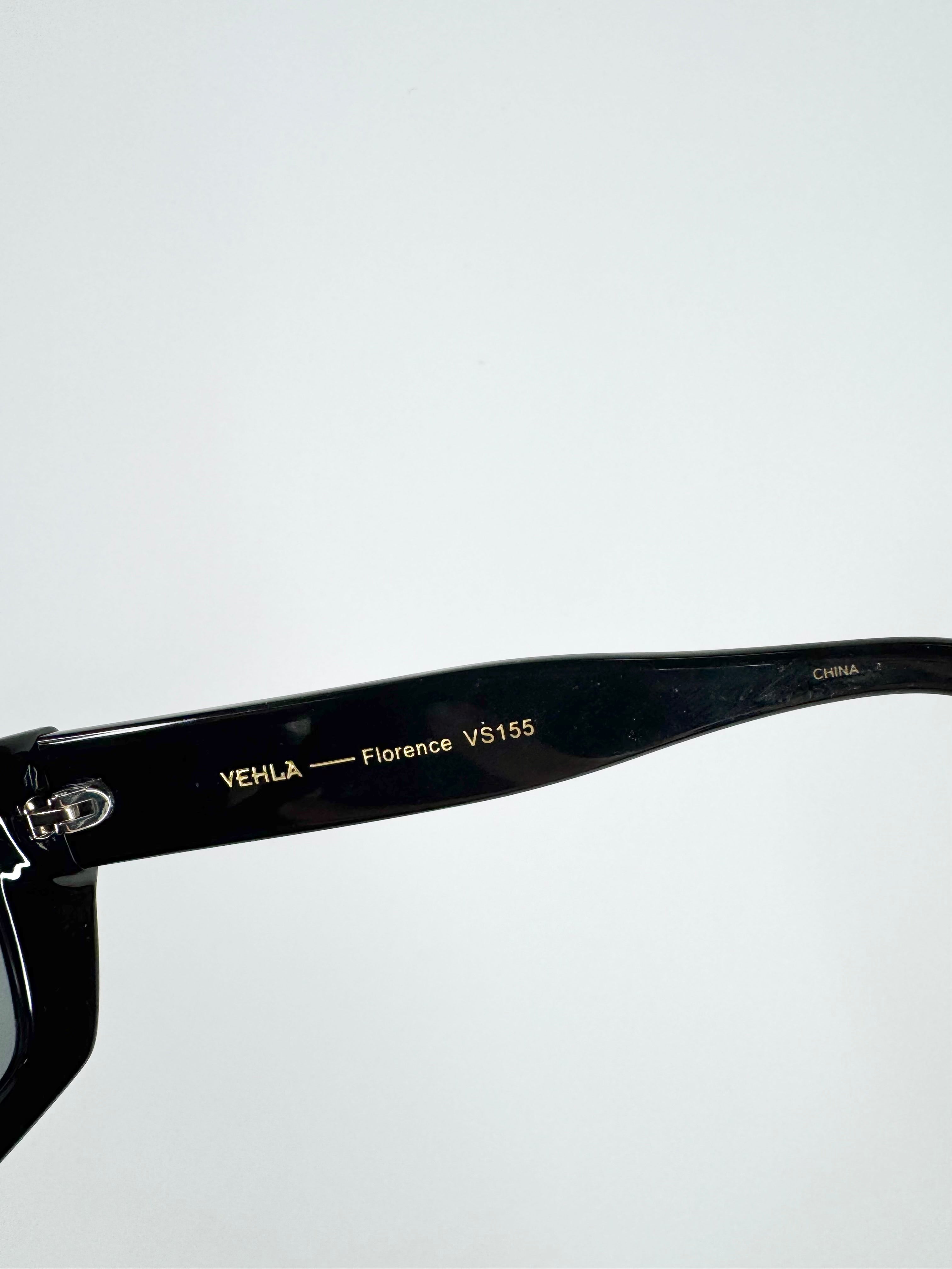 Vehla Black Rectangular Sunglasses