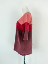 Manolo Triple-Toned Pink Silk Top - AU8/10
