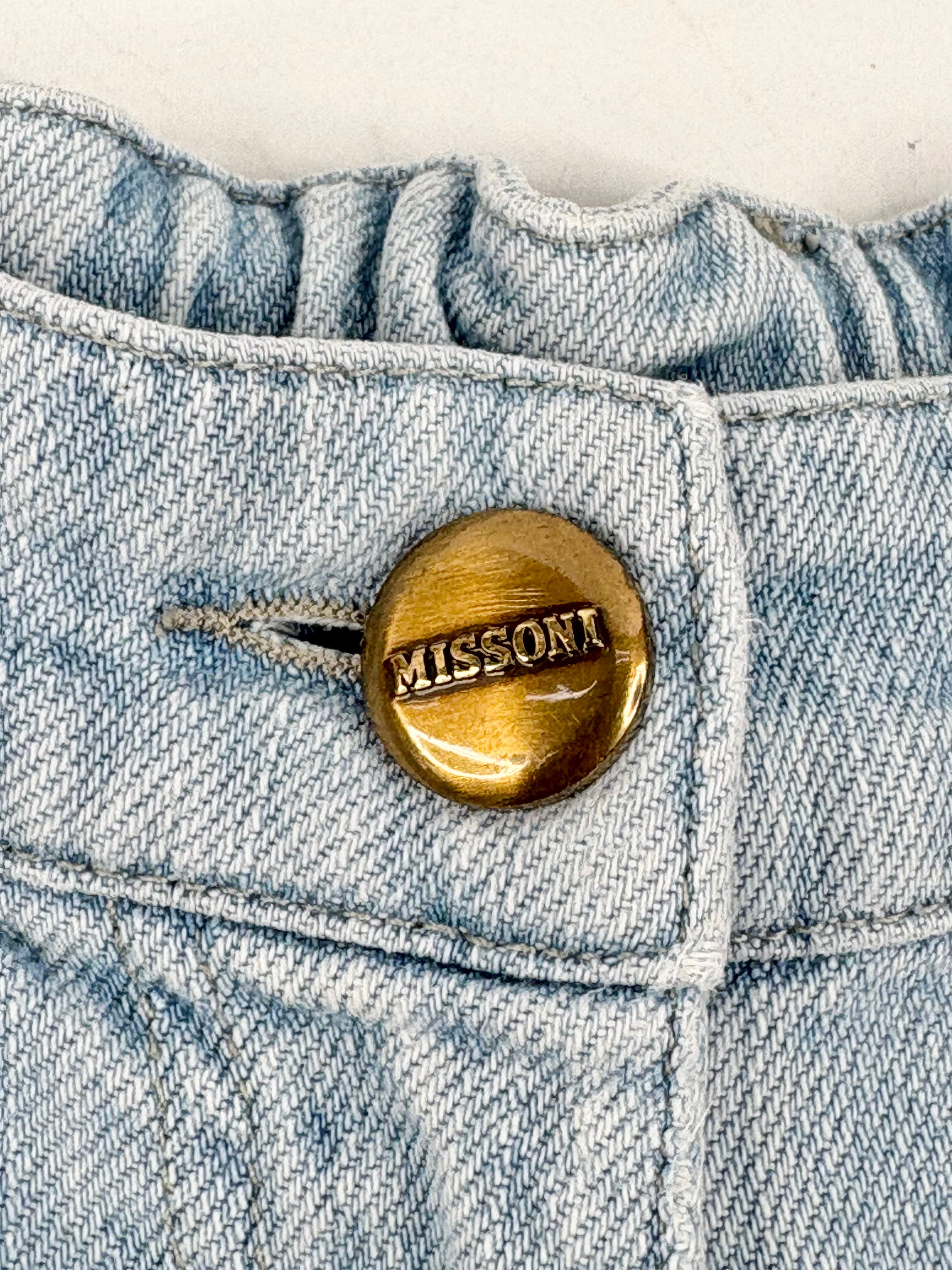 Missoni Washed Blue Straight-Leg Jeans - AU14