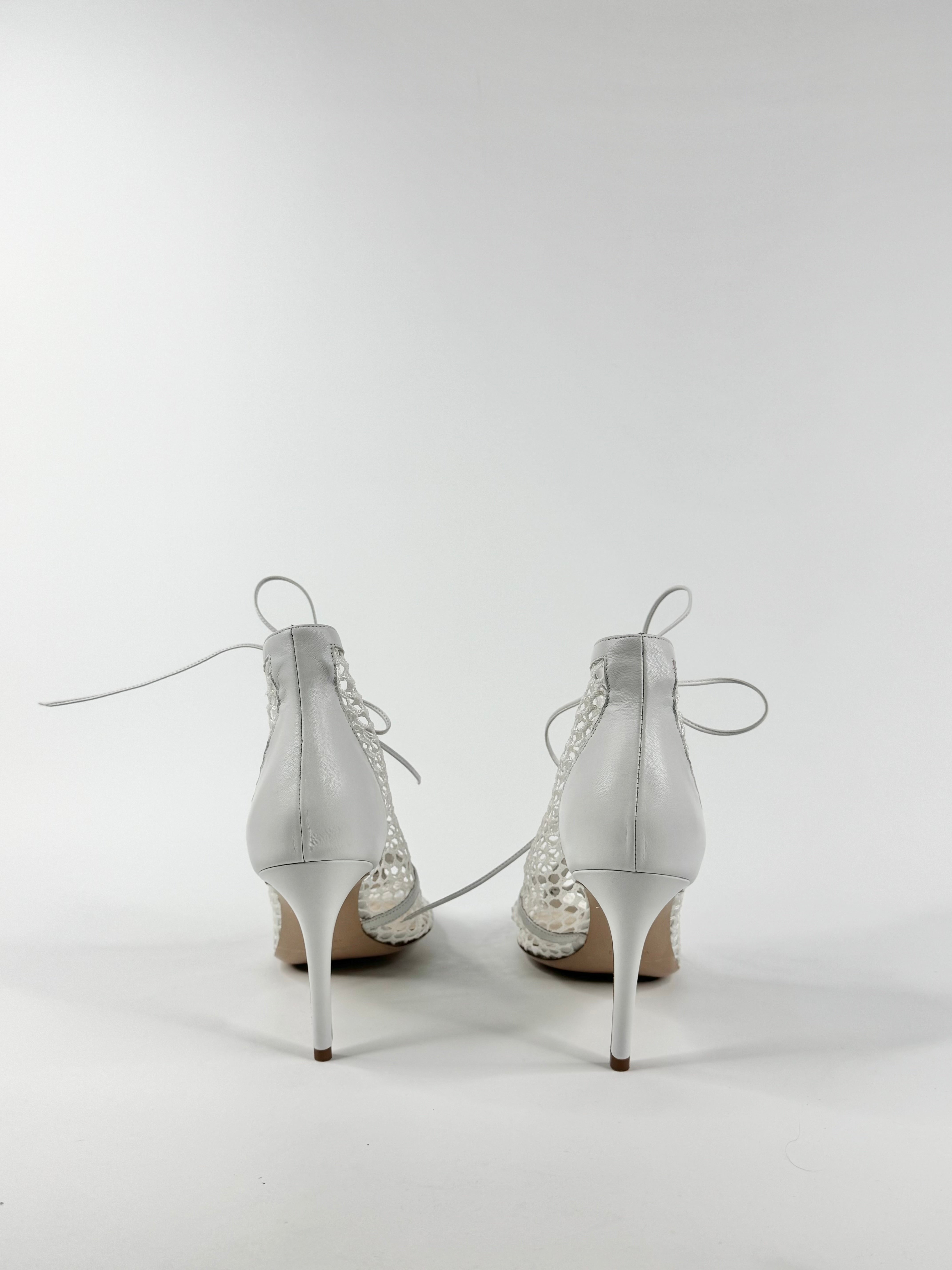 Scanlan Theodore White Mesh Booties NWT - EU41
