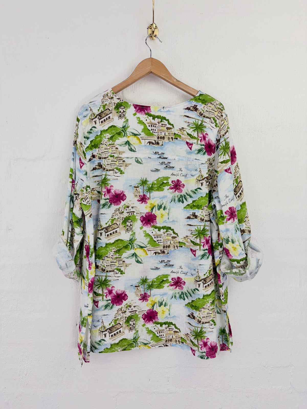 Cynthia Rowley Amalfi Coast Linen Blouse - AU22/24