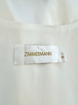 Zimmermann Vanilla Silk Tie Top - AU8/10