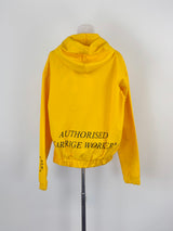 A-Cold Wall ACW Yellow Cropped Cutout Hoodie - AU8/10