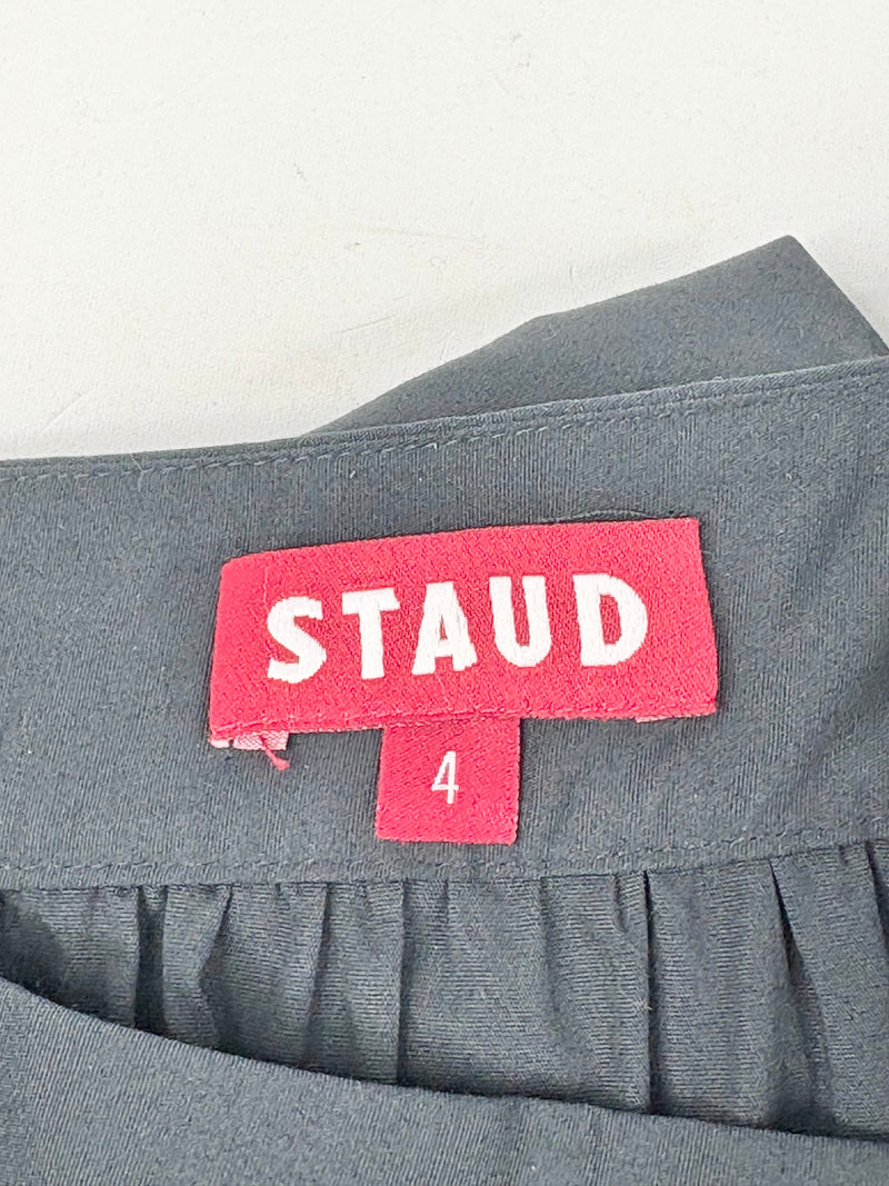Staud Black Tiered Maxi Skirt - AU12
