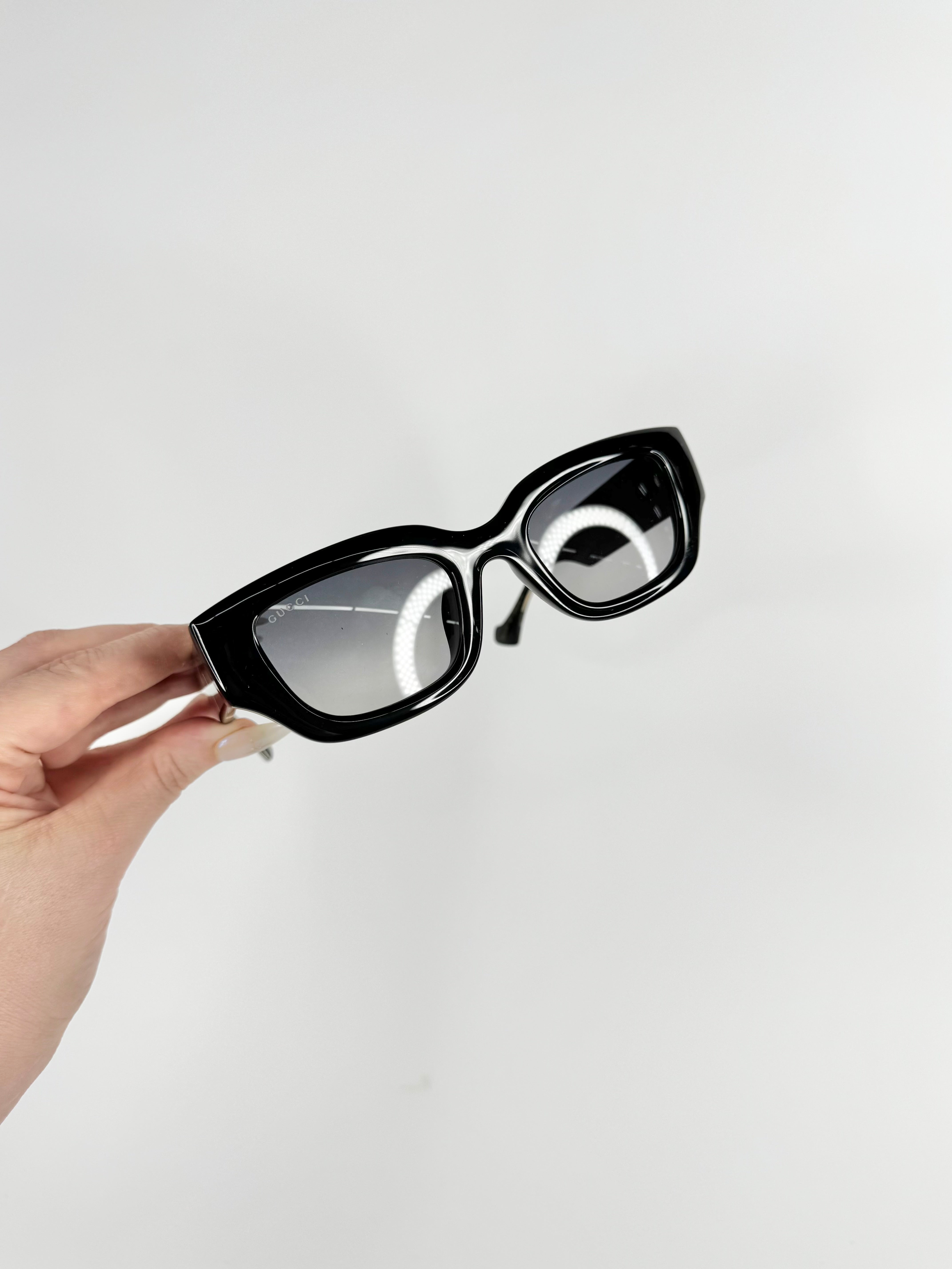 Gucci Black Oversized Square Sunglasses