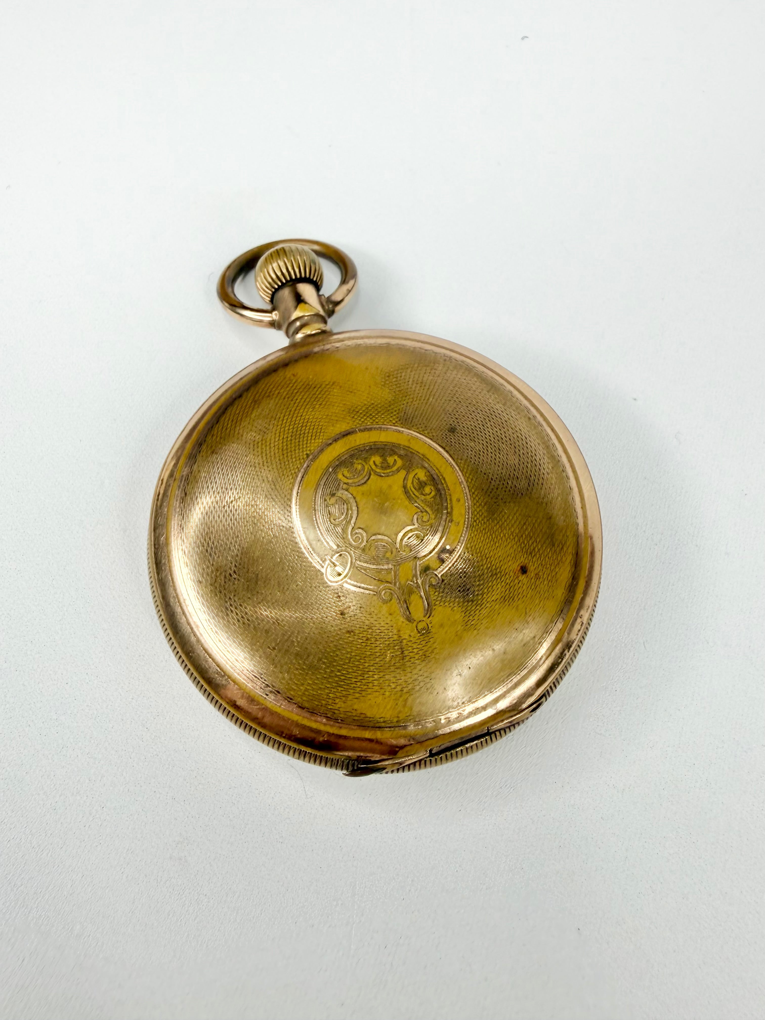 Vintage 1900s Elgin Rolled Gold Pocket Watch