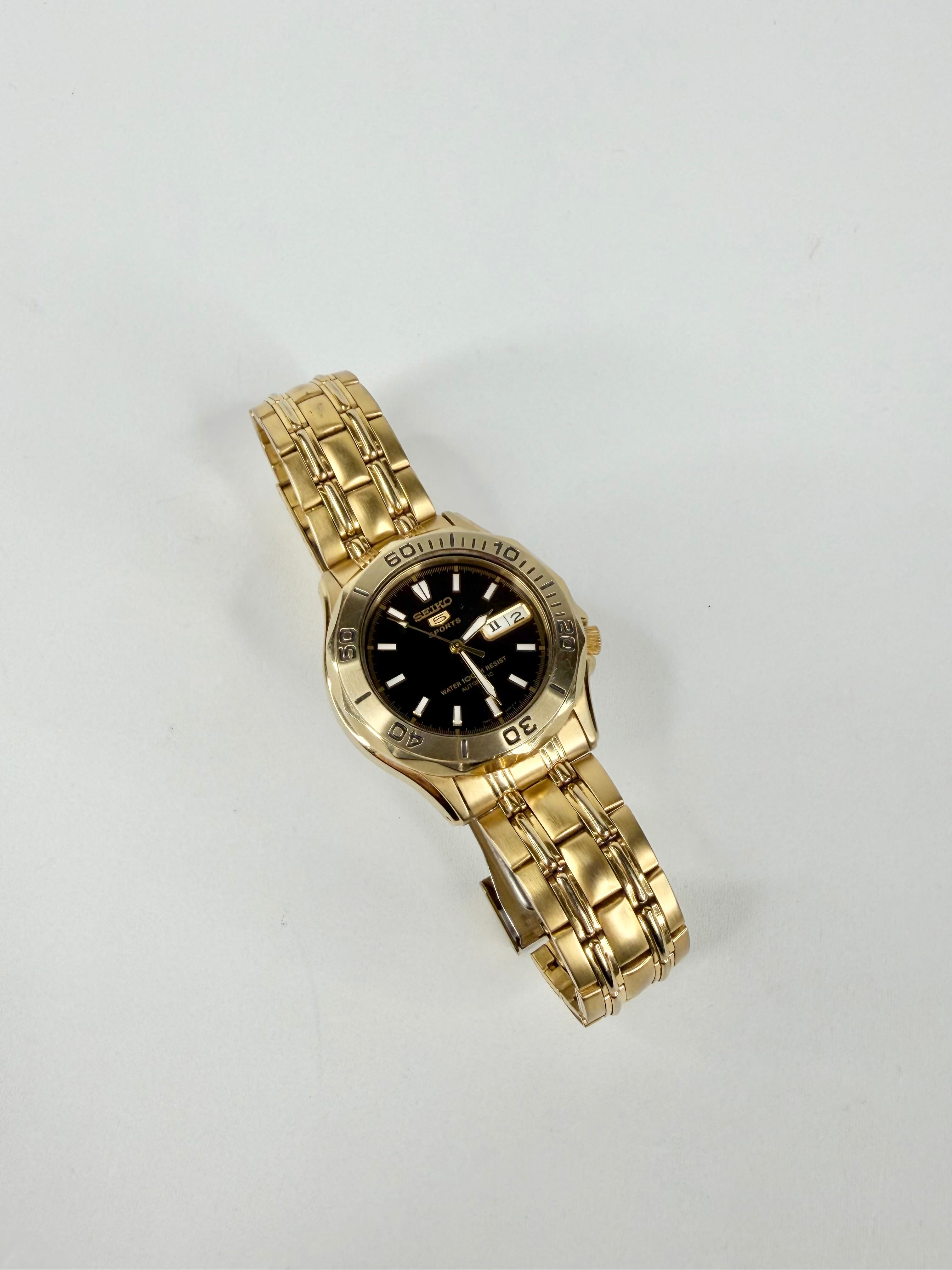 Seiko 5 Automatic Gold Toned Watch