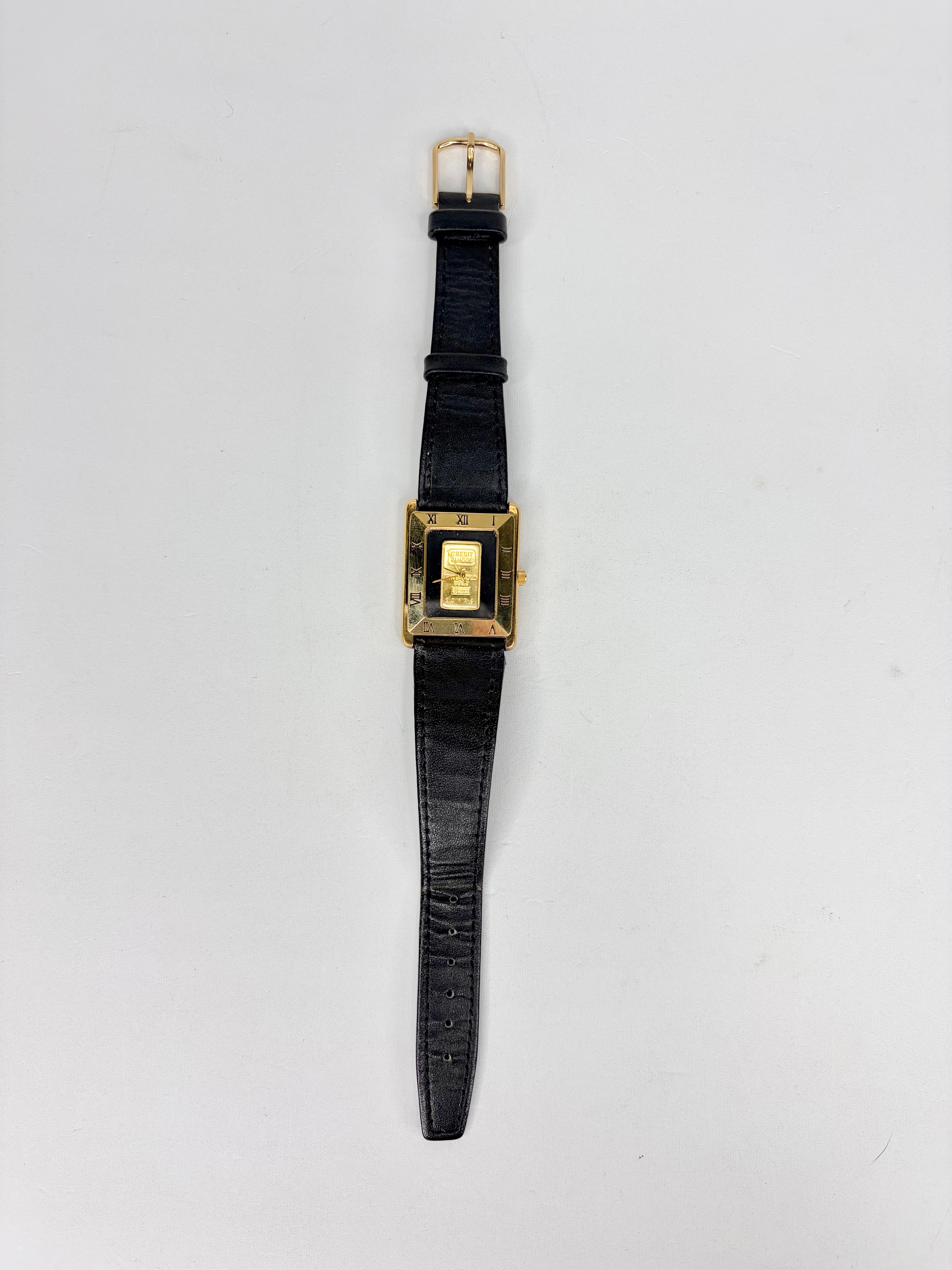 Credit Suisse Quartz 1-gram .999 Fine Gold Inglot Bar Watch