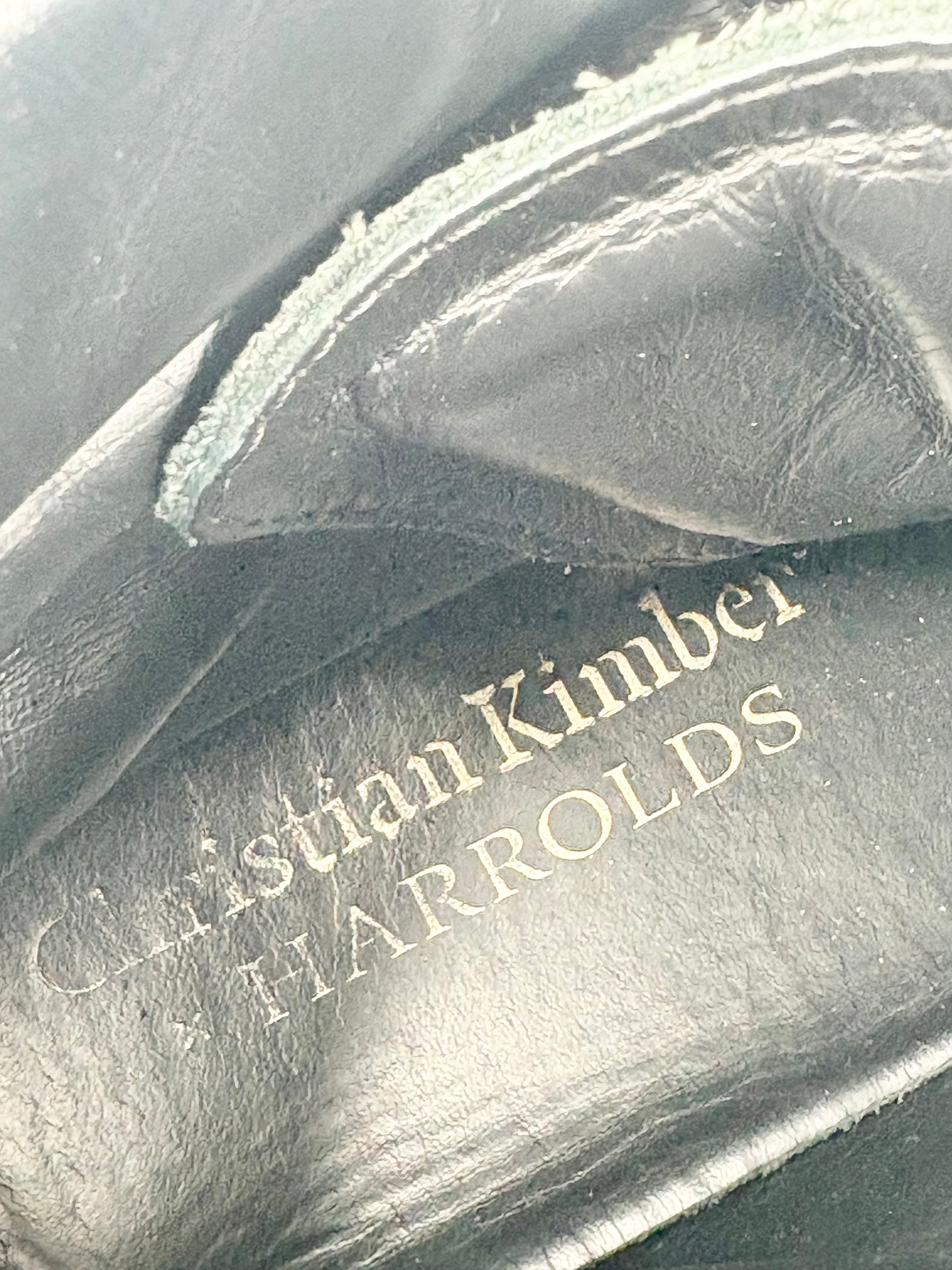 Christian Kimber for Harrolds Black Leather High-Top Sneakers - EU43