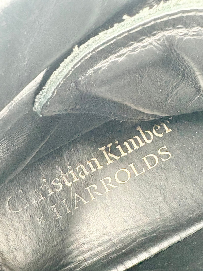 Christian Kimber for Harrolds Black Leather High-Top Sneakers - EU43