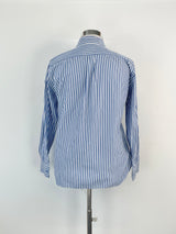 Aspesi Blue & White Stripe Long Sleeve Shirt - AU12