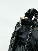 Vintage 1997 Dolce & Gabbana Black Brocade Handbag