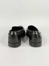 Loake 1880 Black Leather Tassel Loafers - EU42.5