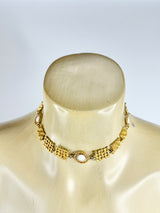 Vintage Costume Jewellery Gold Adjustable Choker