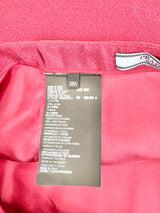 Prada 2012 Silk Blend Maroon & Yellow Pencil Skirt - AU8