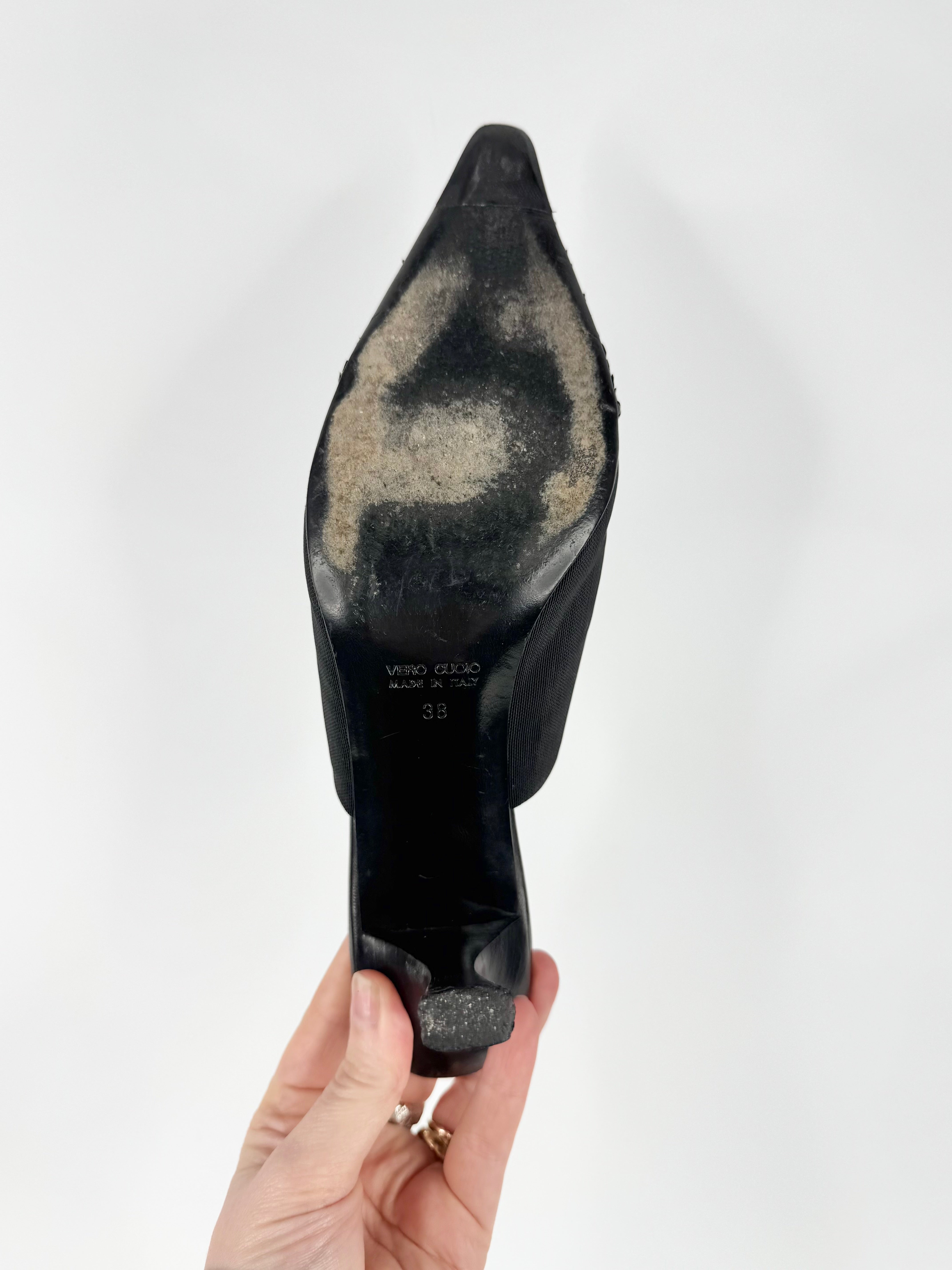 Nebuloni by Favio Zanasca Black Kitten Heel - EU38