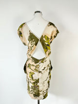 Bzr Bruuns Bazaar Green & Cream Cut Out Dress - AU10