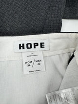 Hope Stockholm Grey Grid Pattern Slacks - 34