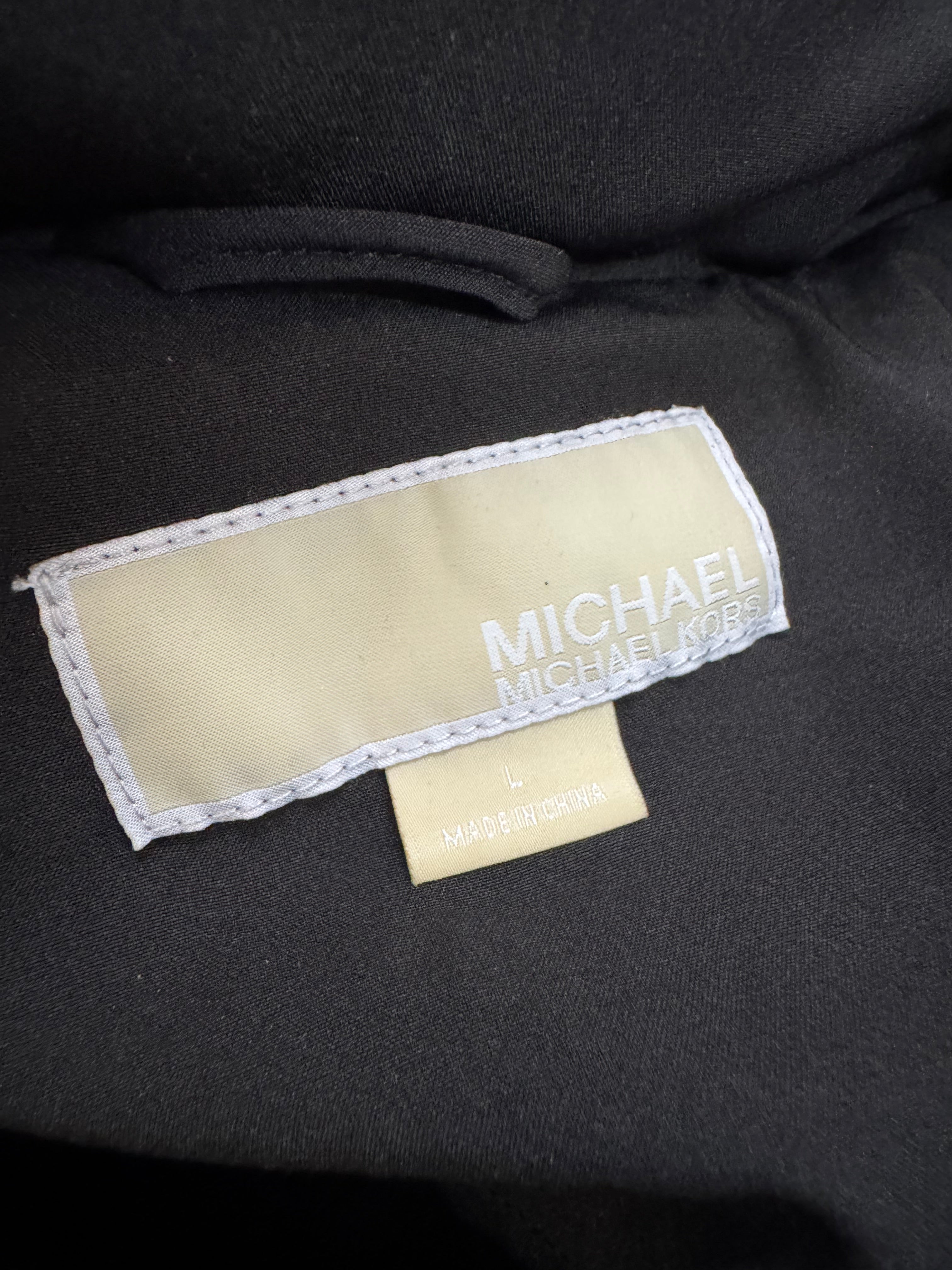 Michael Kors Black Softshell High Neck Coat - AU12