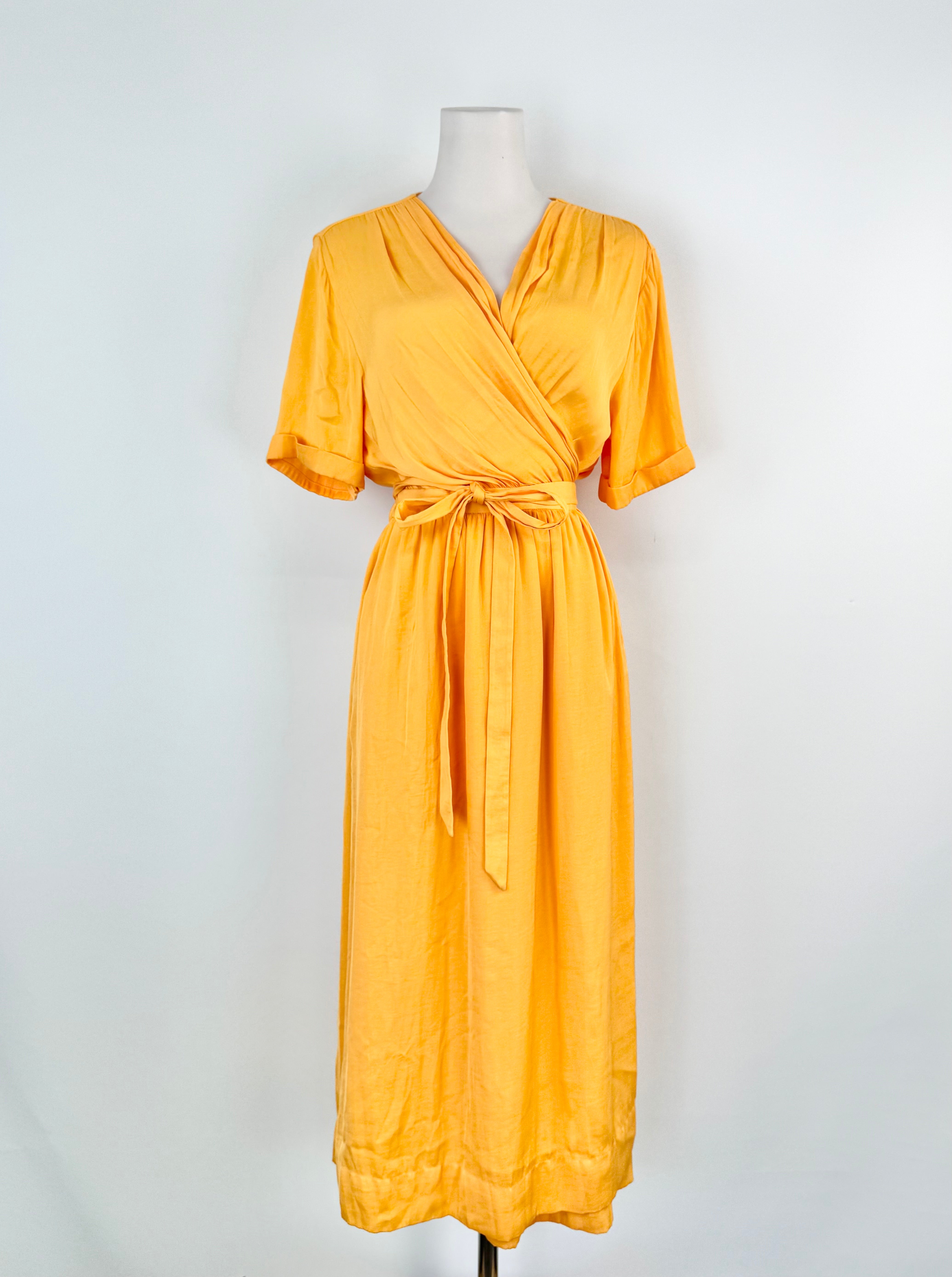 Scotch & Soda Buttercup Yellow Wrap Dress - AU8