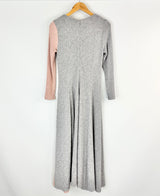 Viceta Wang Grey & Pink Long Sleeve Maxi Dress - AU8