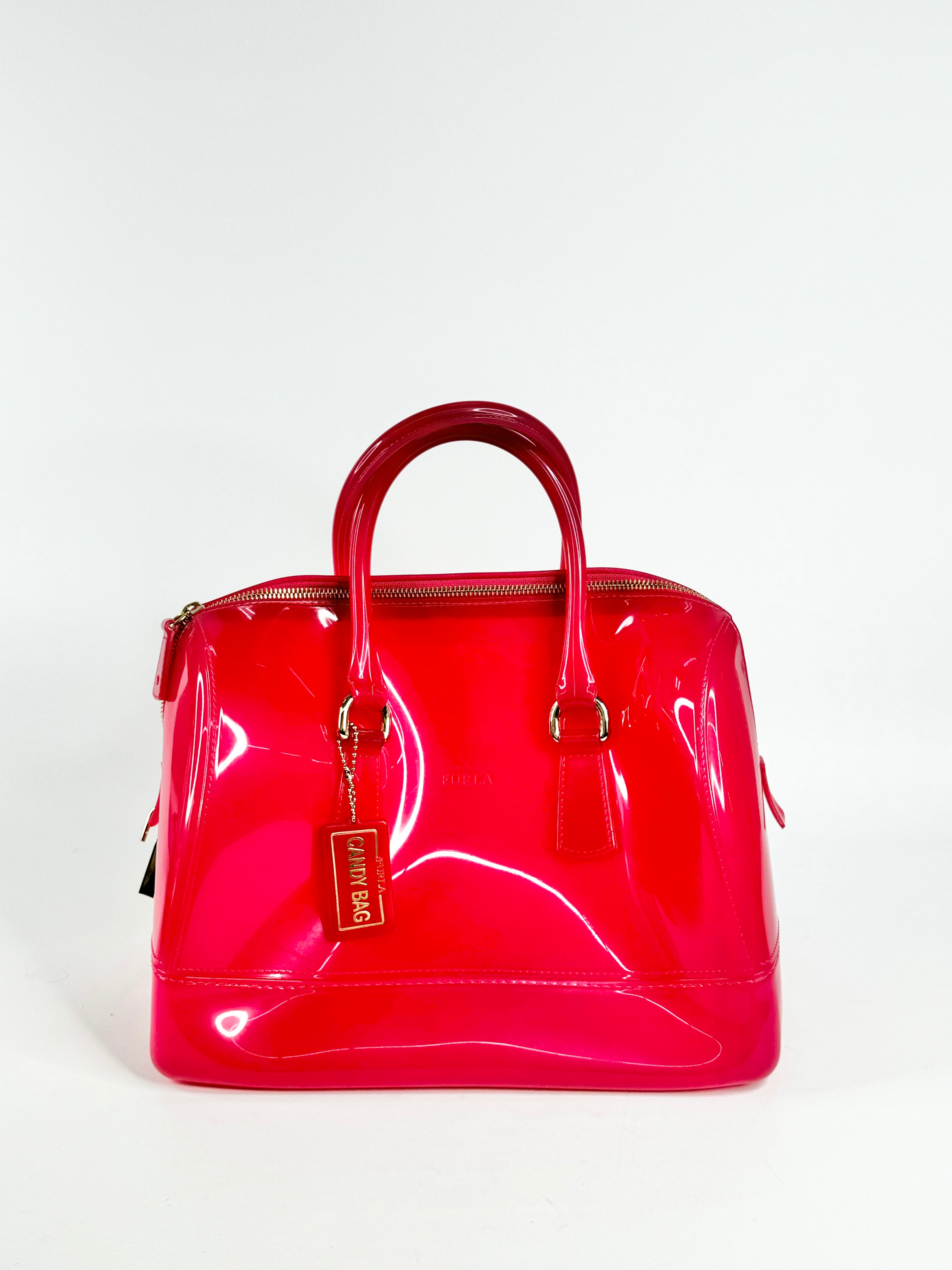 Furla Raspberry Candy Tote Bag