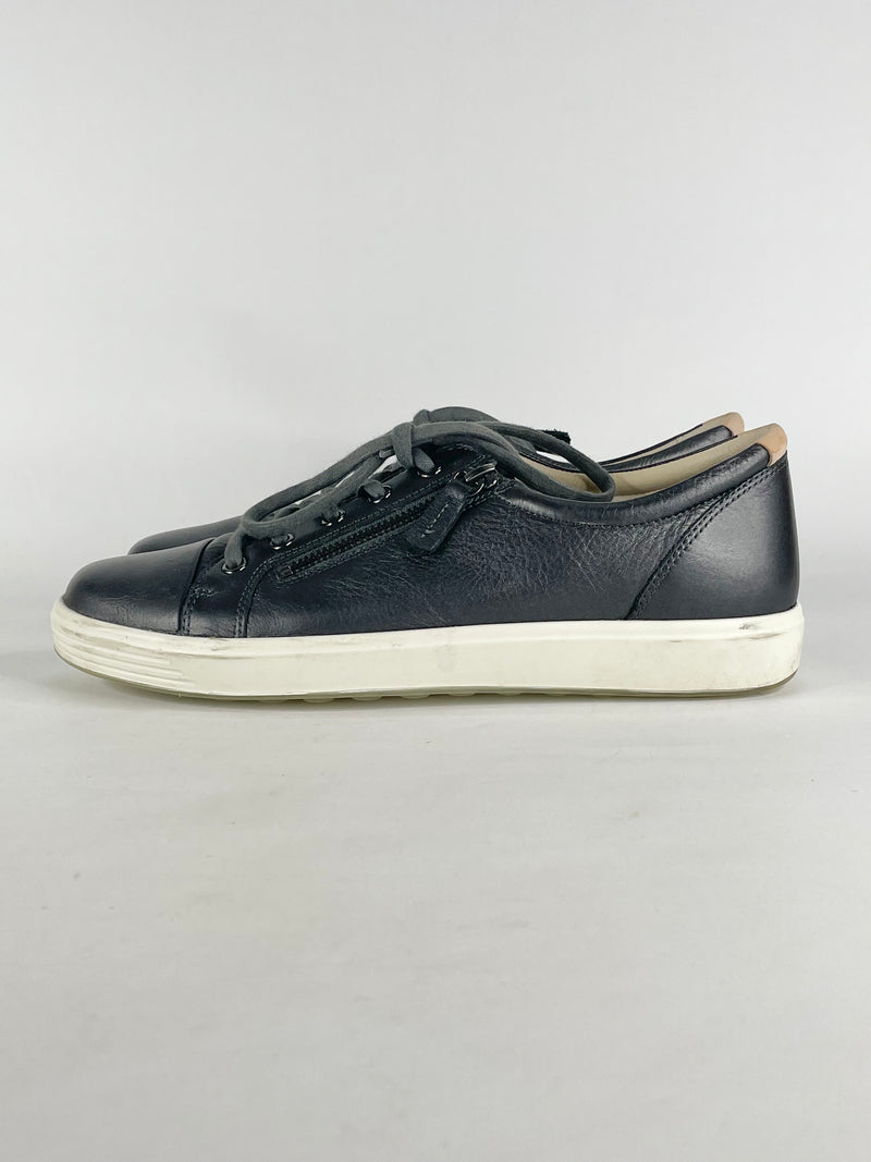 Ecco Black Leather Sneakers - EU42