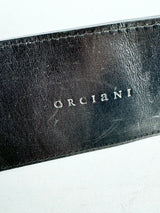 Orciani Black Patnet Leather Belt - S/M