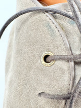 Zegna Suede Geige Lace Up Shoes - US8.5