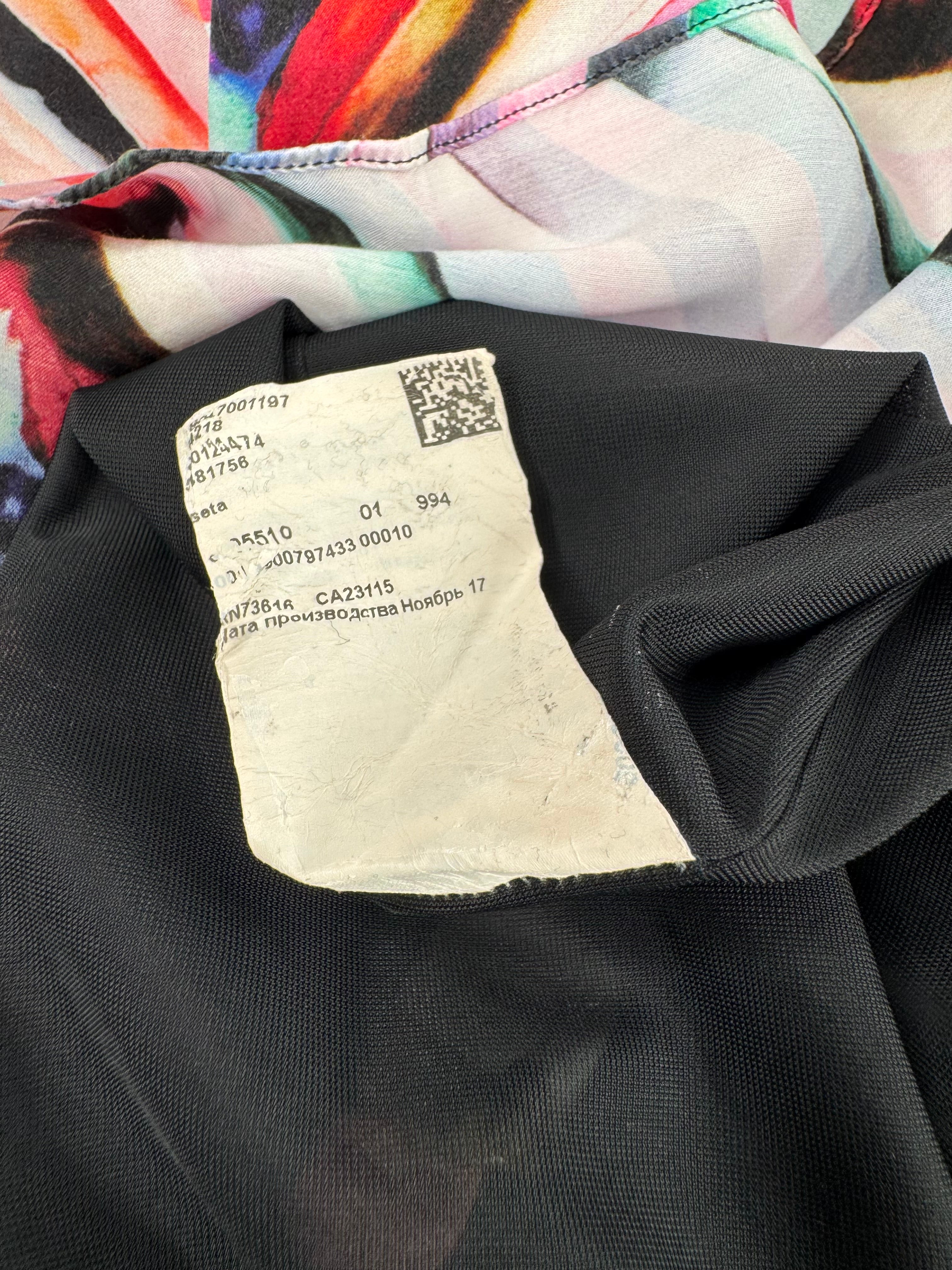 Boss by Hugo Boss Mulicoloured Silk Tunic Dress - AU8