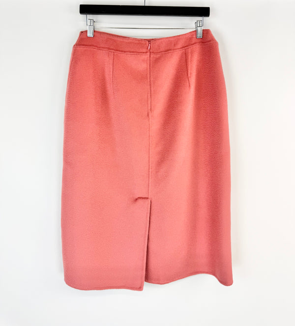 Viceta Wang Special Made Peach Cashmere Pencil Skirt - AU12