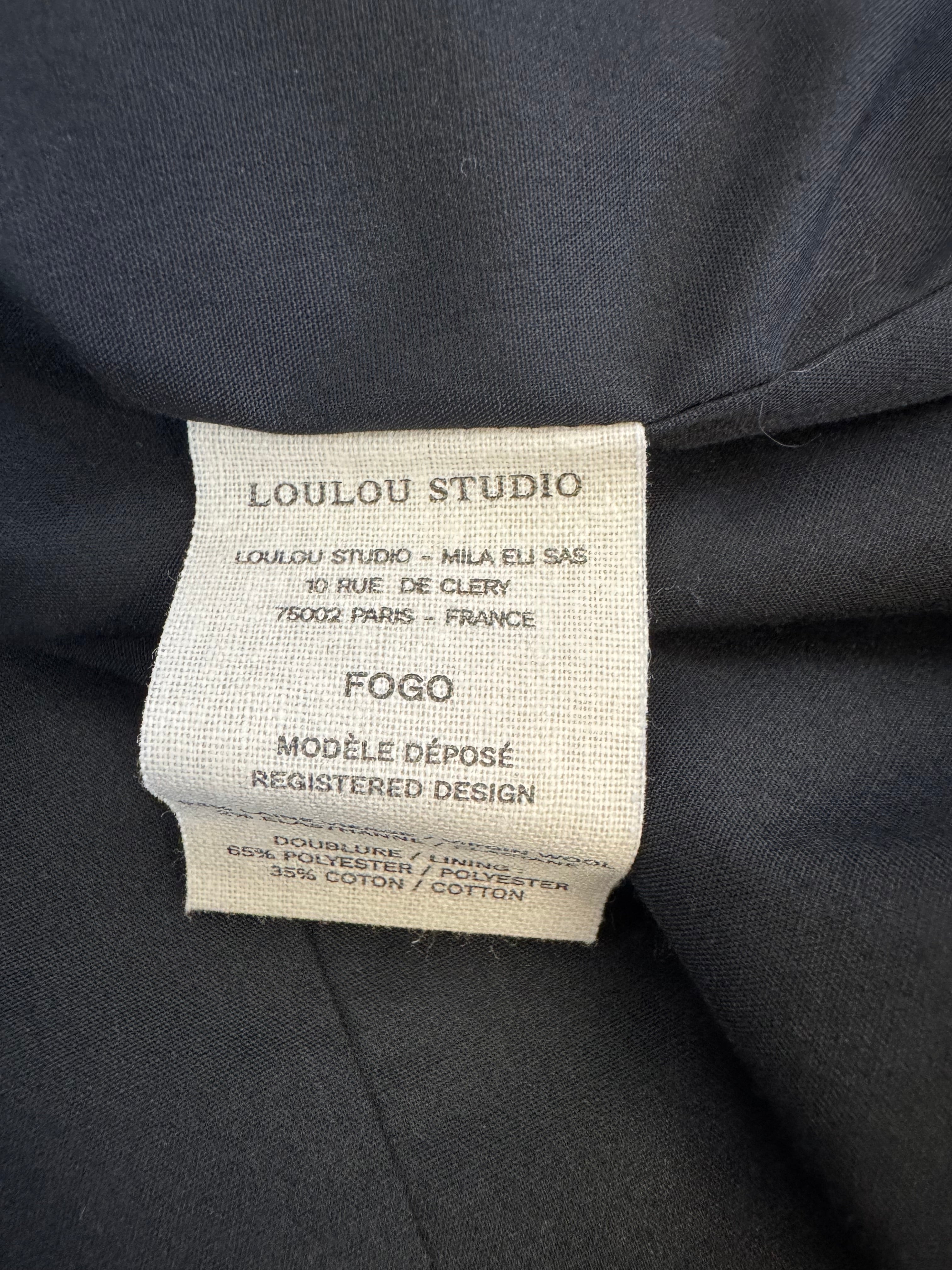 Loulou Studio Black Wool Jacket - AU10/12