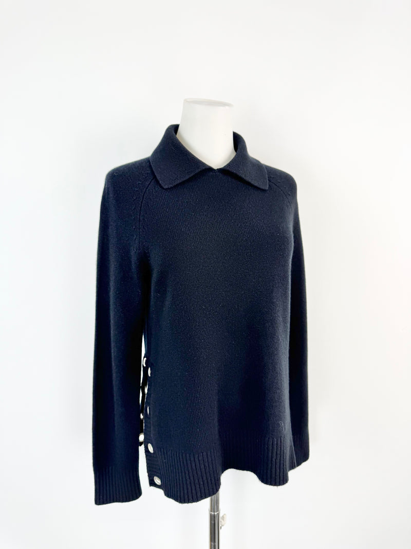 Frame Black Cashmere Sweater - AU8