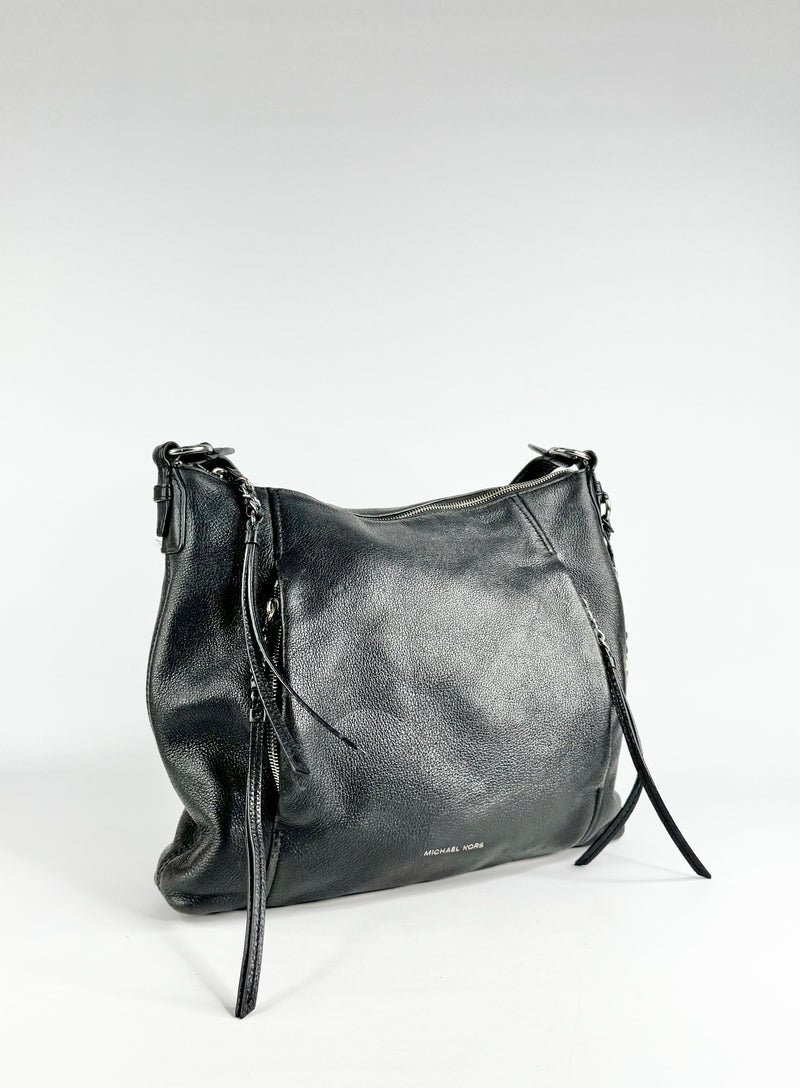 Michael Kors Black Leather Shoulder Bag