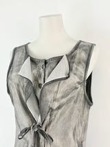 Areline Paris Faded Charcoal Tunic Dress - AU10
