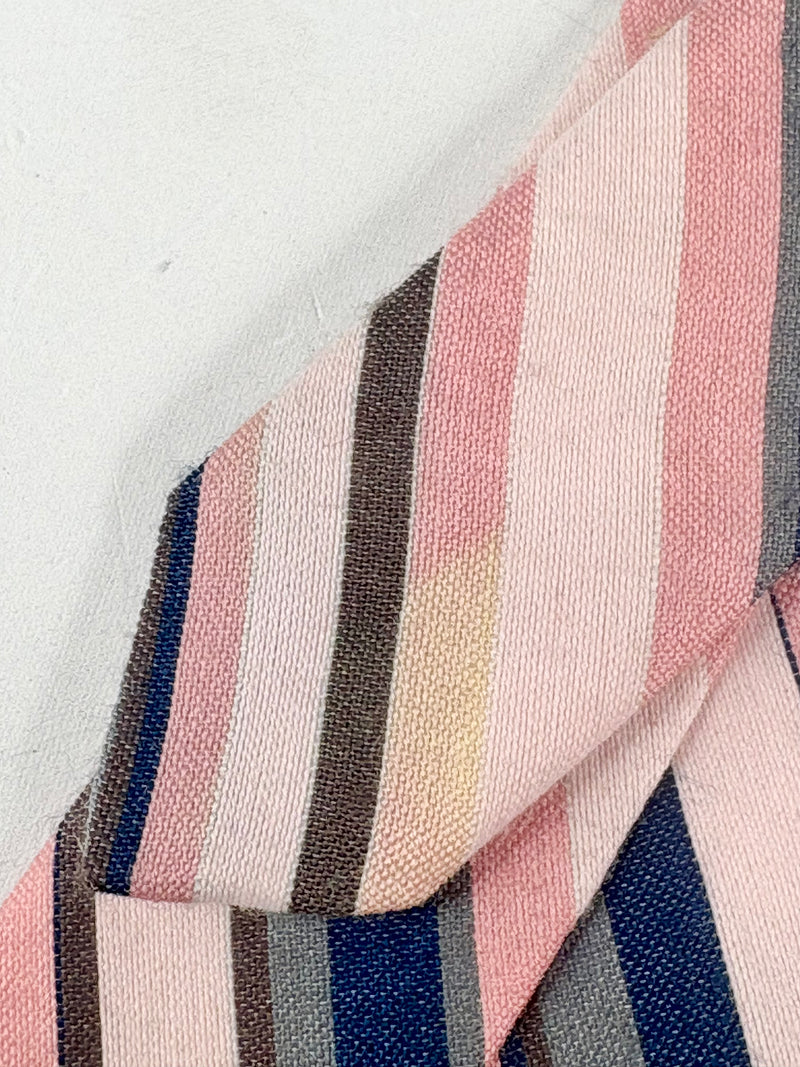 Vintage Givenchy Gentleman Pink & Blue Striped Tie