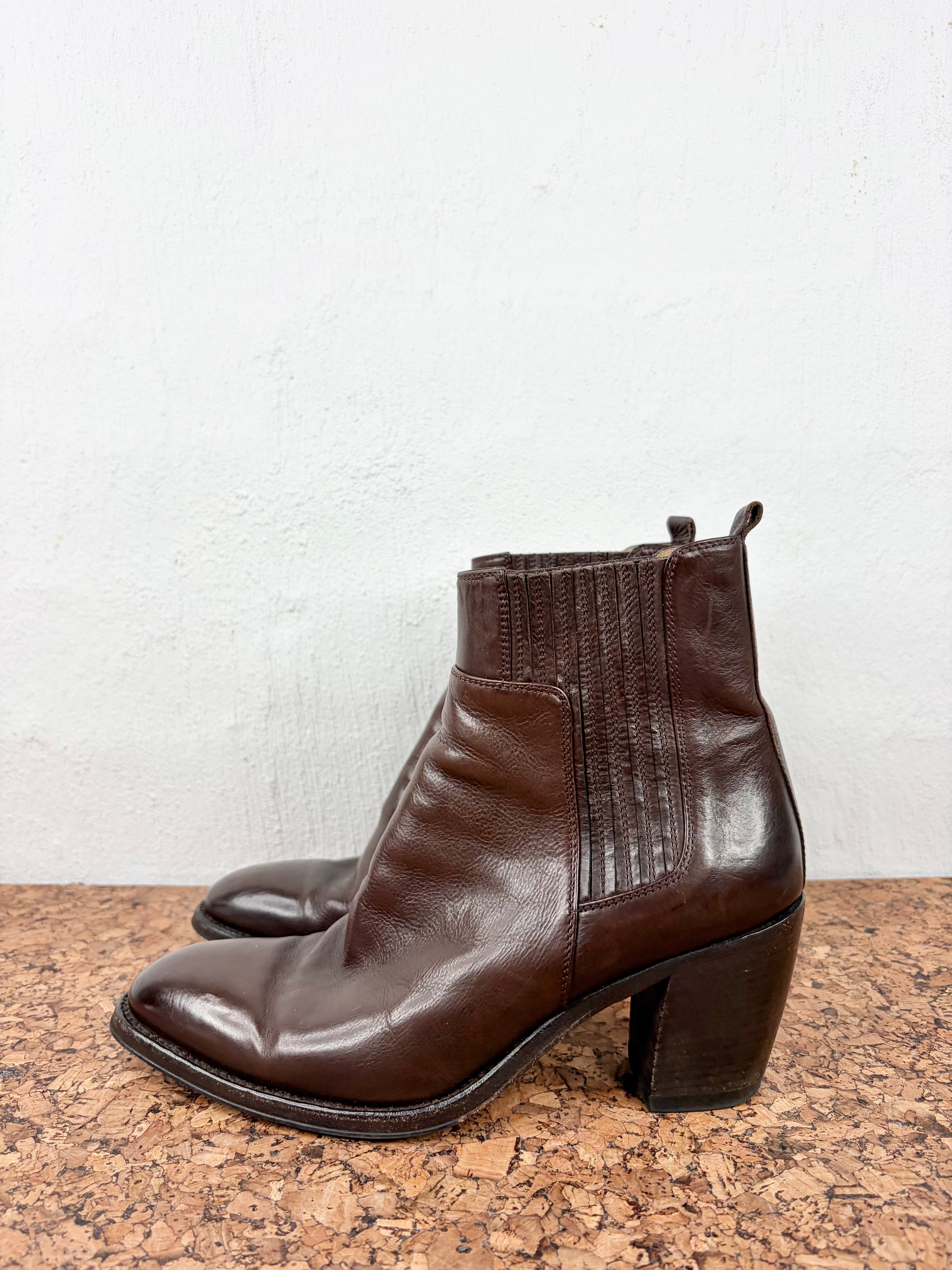 Alberto Fasciani Chocolate Ankle Boot - EU40