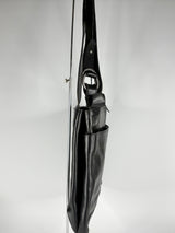 Modapelle Vintage Black Leather Shoulder Bag