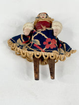 Antique German 6cm Grodnertal Doll