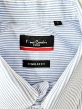Pierre Cardin Blue & White Striped Shirt - L