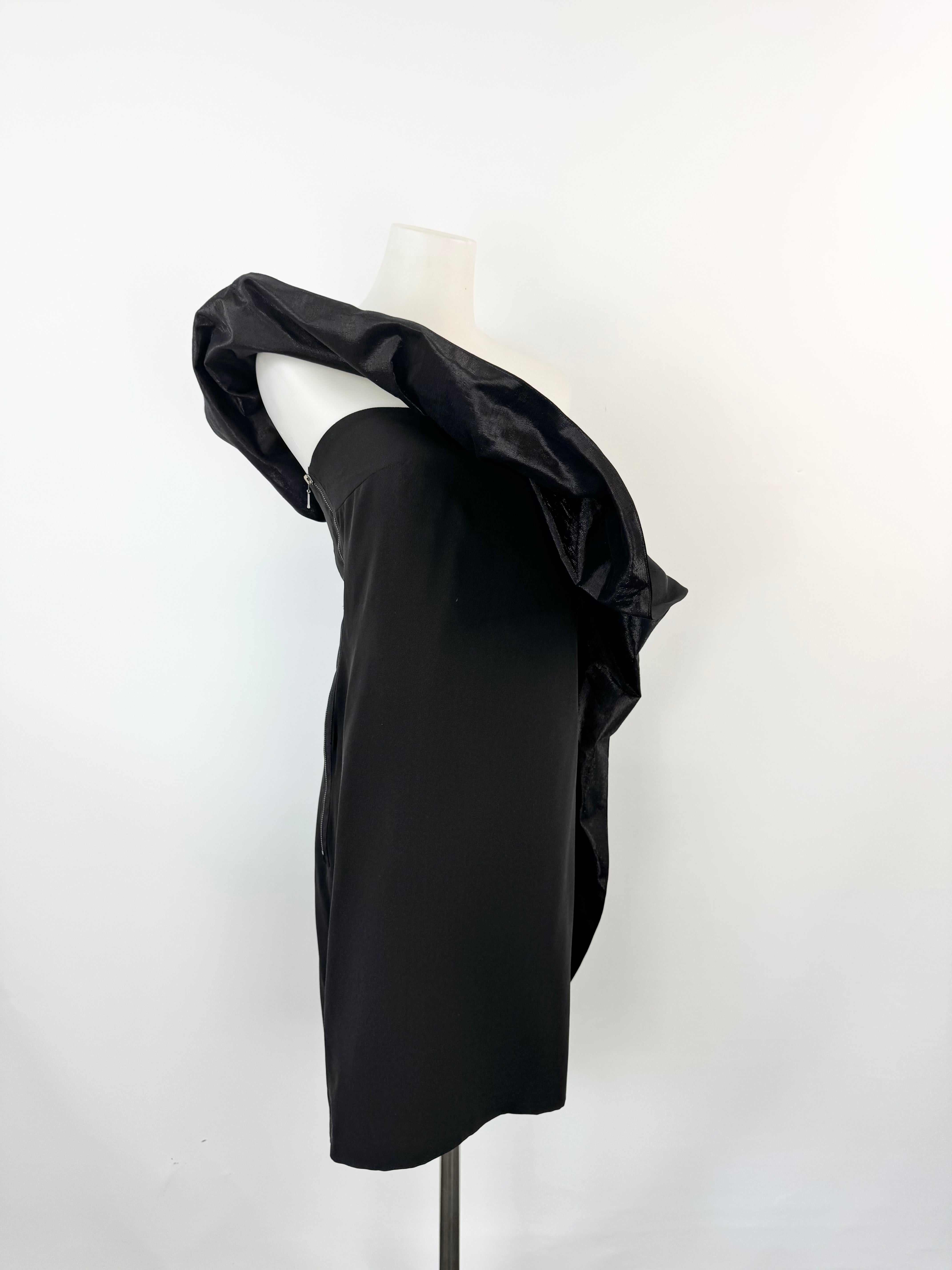 Maticevski Black Off Shoulder Midi Dress - AU10