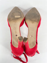 Mimco Lipstick Red Suede 'Sashay' Pumps - EU39