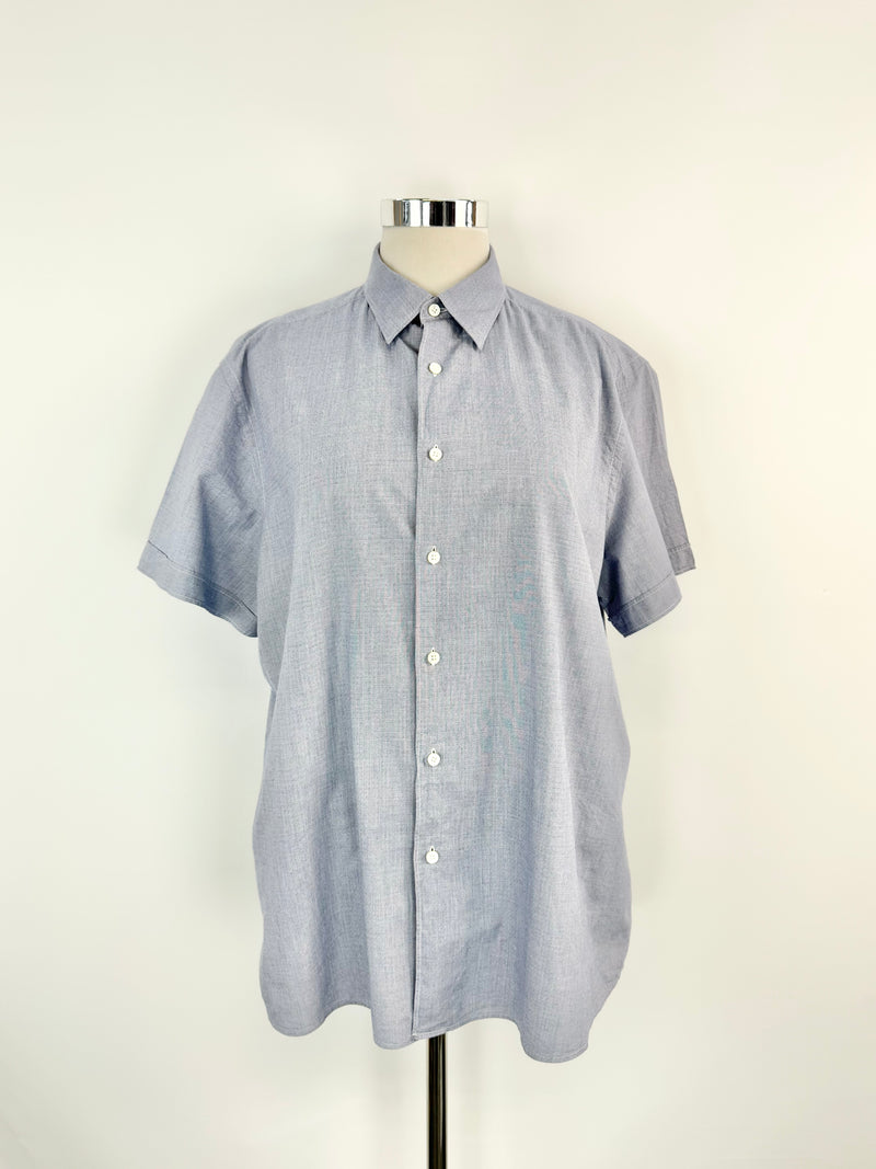 Ermenegildo Zegna Blue Short Sleeve Shirt - XXL