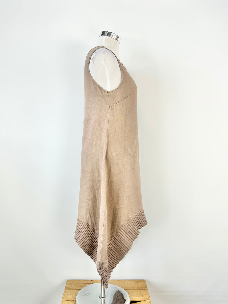 Kokomarina by Antoine Coelenbier Taupe Linen Dress - AU16