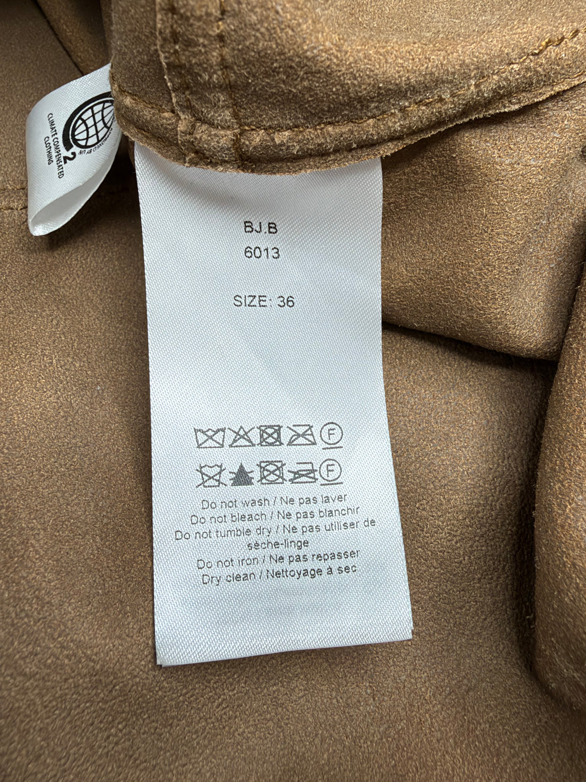 Ganni Tan Leather Button Down Shirt - AU8/10