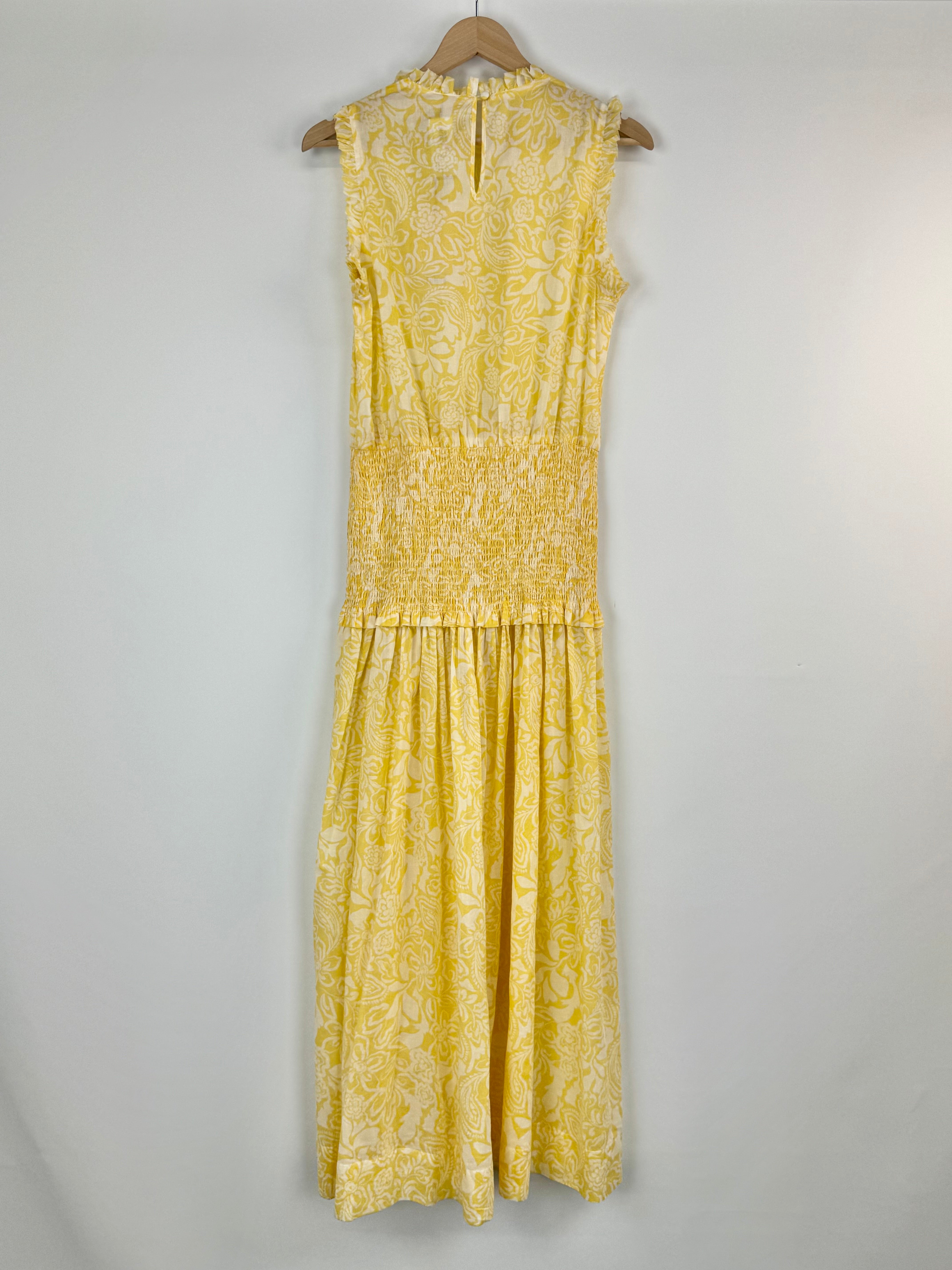 Bec + Bridge Yellow 'Butterfield Shirred Maxi' Dress NWT - AU10