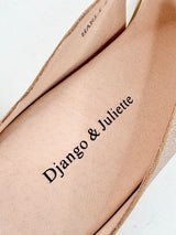 Django & Juliette Rose Gold Leather 'Harli-DJ' Sandals - EU40