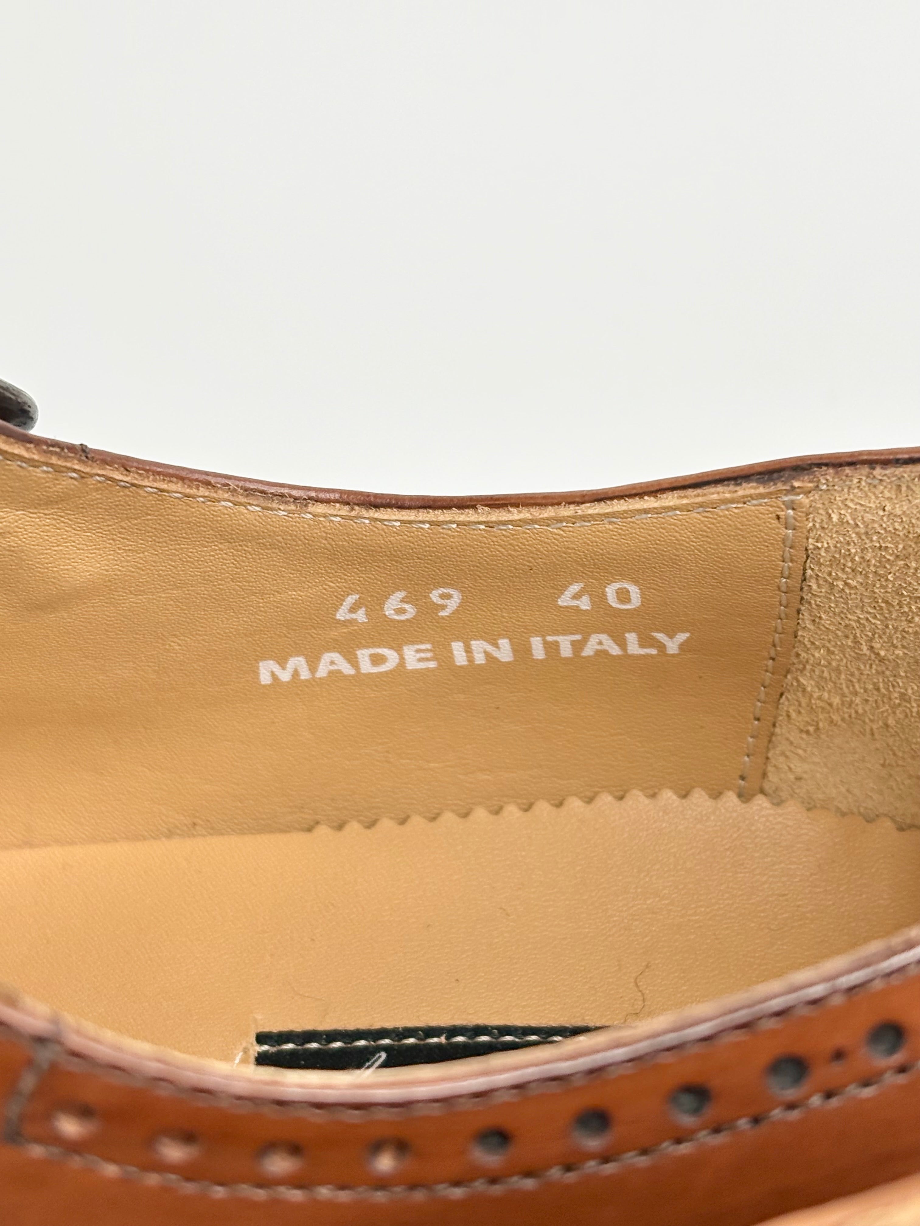 Calibre Mahogany Leather 'Brando' Monk Strap Loafers - EU40